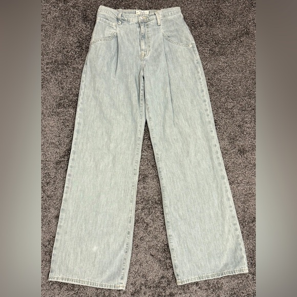 FREE PEOPLE We The Free Luca Super Slouch Trouser Jean size 26 Womens - Picture 4 of 8
